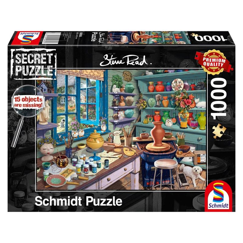 Jucarii, Copii si Bebe - Jucarii si jocuri - Jocuri si puzzle - Puzzle - Puzzle Schmidt - Steve Read: Artist Studio, 1000 piese - Infinity.ro