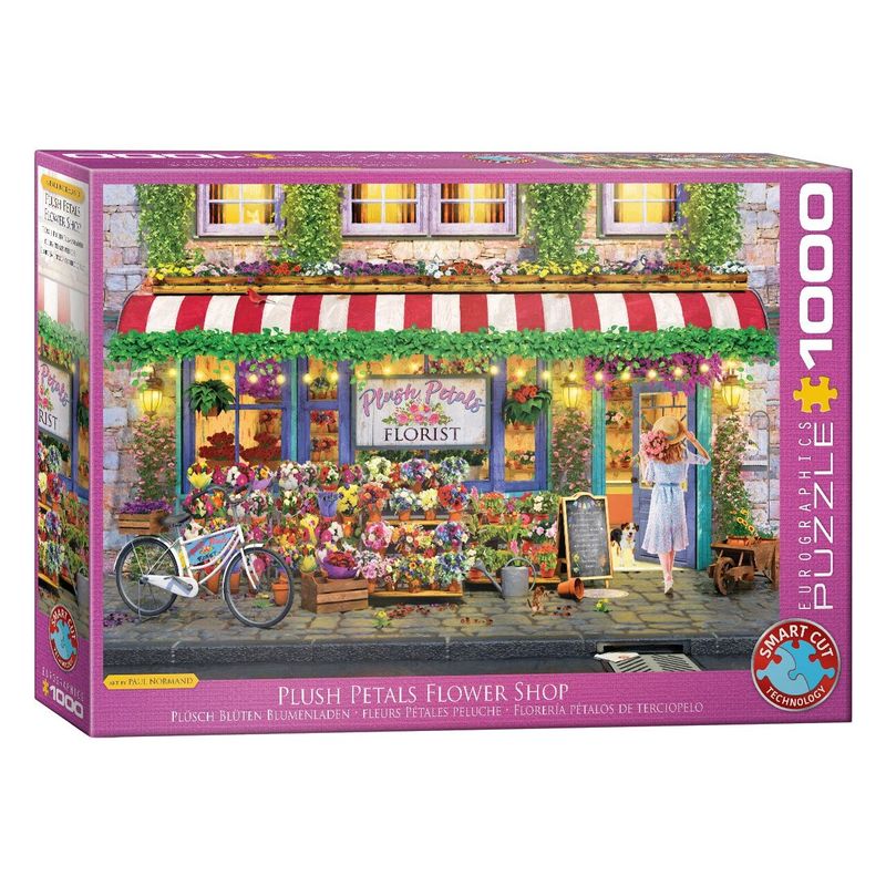 Jucarii, Copii si Bebe - Jucarii si jocuri - Jocuri si puzzle - Puzzle - Puzzle Eurographics - Plush Petals Florist P.Normand, 1000 piese - Infinity.ro