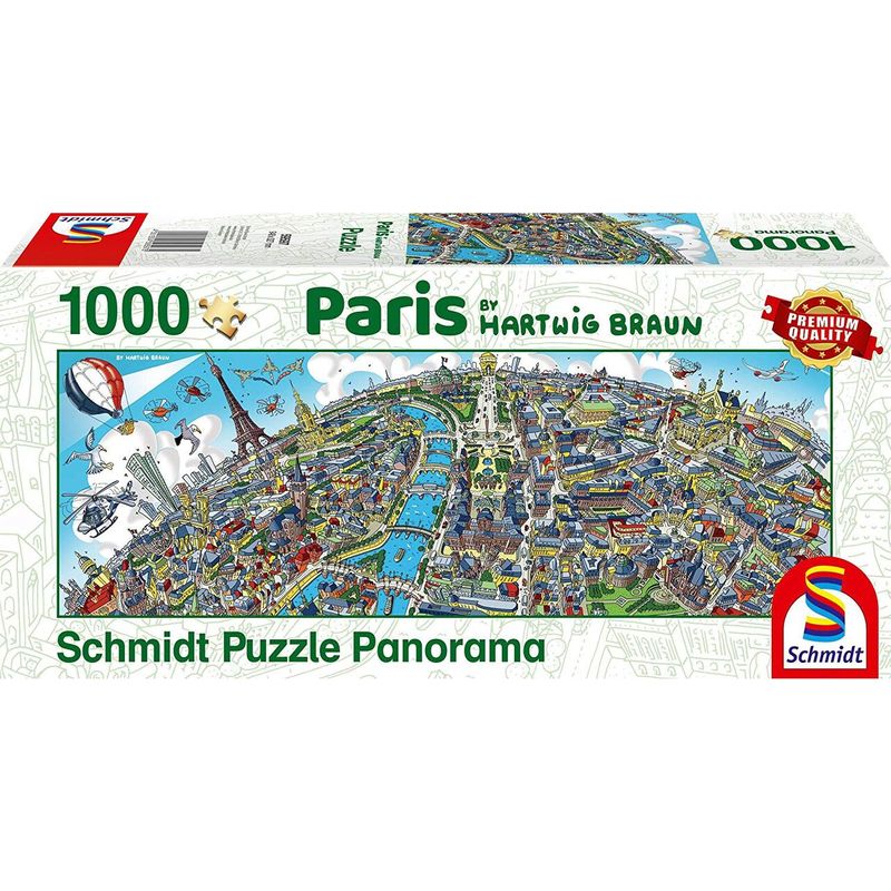 Jucarii, Copii si Bebe - Jucarii si jocuri - Jocuri si puzzle - Puzzle - Puzzle panoramic Schmidt - Cityscape Paris, 1000 piese - Infinity.ro