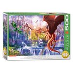 Jucarii, Copii si Bebe - Jucarii si jocuri - Jocuri si puzzle - Puzzle - Puzzle Eurographics - Dragon Kingdom, 500 piese XXL - Infinity.ro