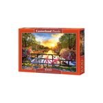 Jucarii, Copii si Bebe - Jucarii si jocuri - Jocuri si puzzle - Puzzle - Puzzle Castorland - Picturesque Amsterdam with Bicycles, 1000 piese - Infinity.ro