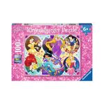Jucarii, Copii si Bebe - Jucarii si jocuri - Jocuri si puzzle - Puzzle - Puzzle Ravensburger - Disney Princess, 100 piese XXL - Infinity.ro