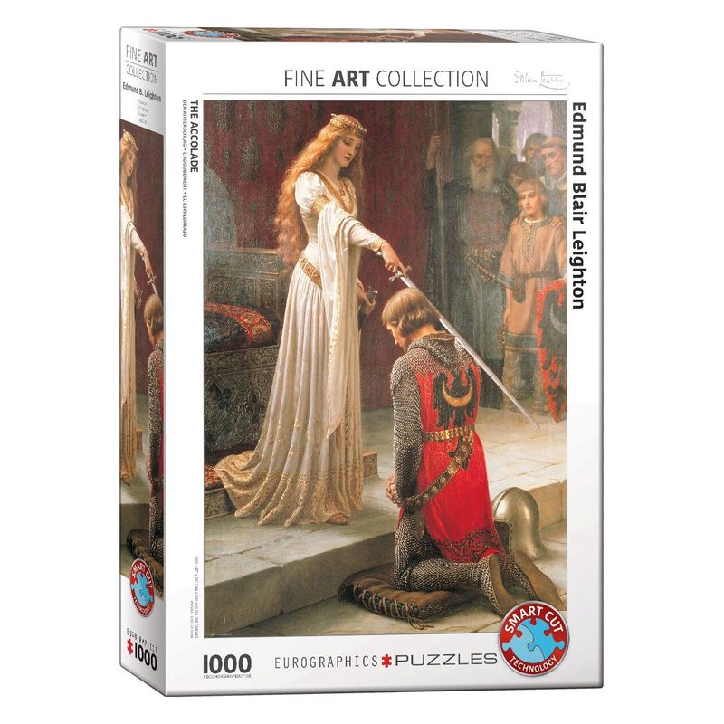 Jucarii, Copii si Bebe - Jucarii si jocuri - Jocuri si puzzle - Puzzle - Puzzle Eurographics - Leighton Edmund Blair: Der Ritterschlag, 1000 piese - Infinity.ro