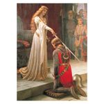 Jucarii, Copii si Bebe - Jucarii si jocuri - Jocuri si puzzle - Puzzle - Puzzle Eurographics - Leighton Edmund Blair: Der Ritterschlag, 1000 piese - Infinity.ro