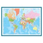 Jucarii, Copii si Bebe - Jucarii si jocuri - Jocuri si puzzle - Puzzle - Puzzle Eurographics - World Map, 1000 piese - Infinity.ro