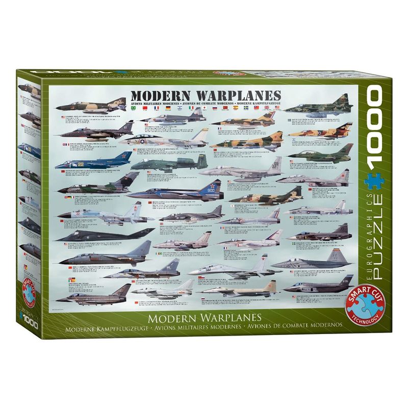 Jucarii, Copii si Bebe - Jucarii si jocuri - Jocuri si puzzle - Puzzle - Puzzle Eurographics - Modern Warplanes, 1000 piese - Infinity.ro