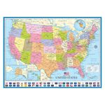 Jucarii, Copii si Bebe - Jucarii si jocuri - Jocuri si puzzle - Puzzle - Puzzle Eurographics - Map of the US, 1000 piese - Infinity.ro