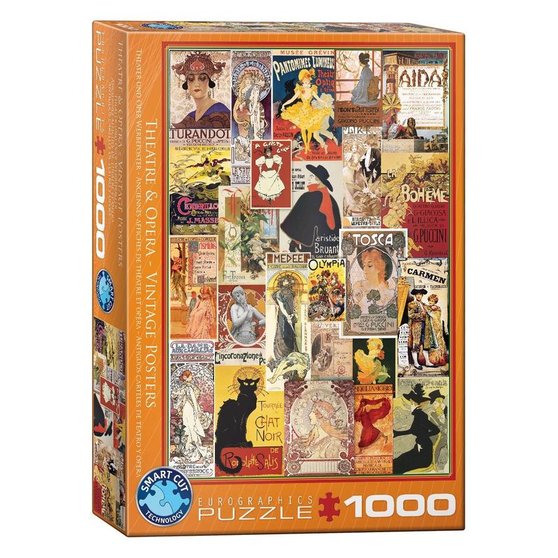 Jucarii, Copii si Bebe - Jucarii si jocuri - Jocuri si puzzle - Puzzle - Puzzle Eurographics - Theater & Opera Vintage Posters, 1000 piese - Infinity.ro