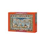 Jucarii, Copii si Bebe - Jucarii si jocuri - Jocuri si puzzle - Puzzle - Puzzle Castorland - Map Of The Word, 2000 piese - Infinity.ro