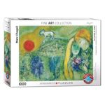 Jucarii, Copii si Bebe - Jucarii si jocuri - Jocuri si puzzle - Puzzle - Puzzle Eurographics - Marc Chagall: The Lovers of Vence, 1000 piese - Infinity.ro