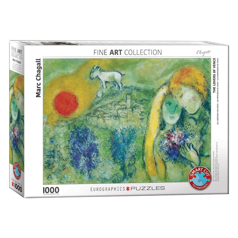 Jucarii, Copii si Bebe - Jucarii si jocuri - Jocuri si puzzle - Puzzle - Puzzle Eurographics - Marc Chagall: The Lovers of Vence, 1000 piese - Infinity.ro