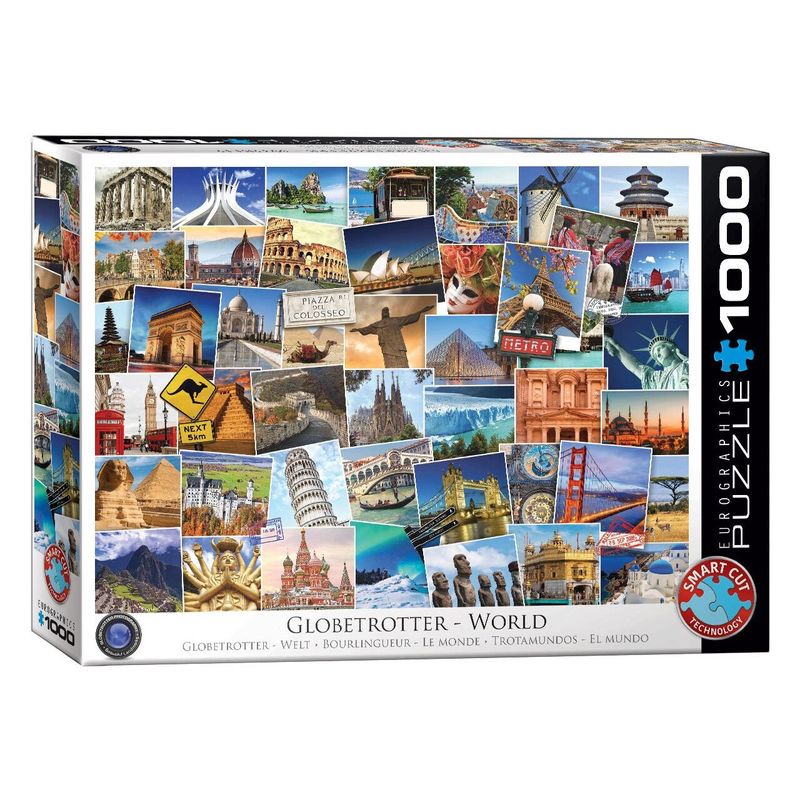 Jucarii, Copii si Bebe - Jucarii si jocuri - Jocuri si puzzle - Puzzle - Puzzle Eurographics - World Globetrotter, 1000 piese - Infinity.ro