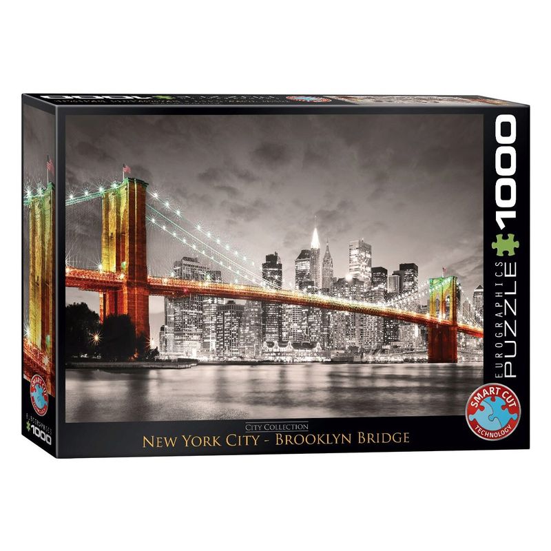 Jucarii, Copii si Bebe - Jucarii si jocuri - Jocuri si puzzle - Puzzle - Puzzle Eurographics - New York City Brooklyn Bridge, 1000 piese - Infinity.ro