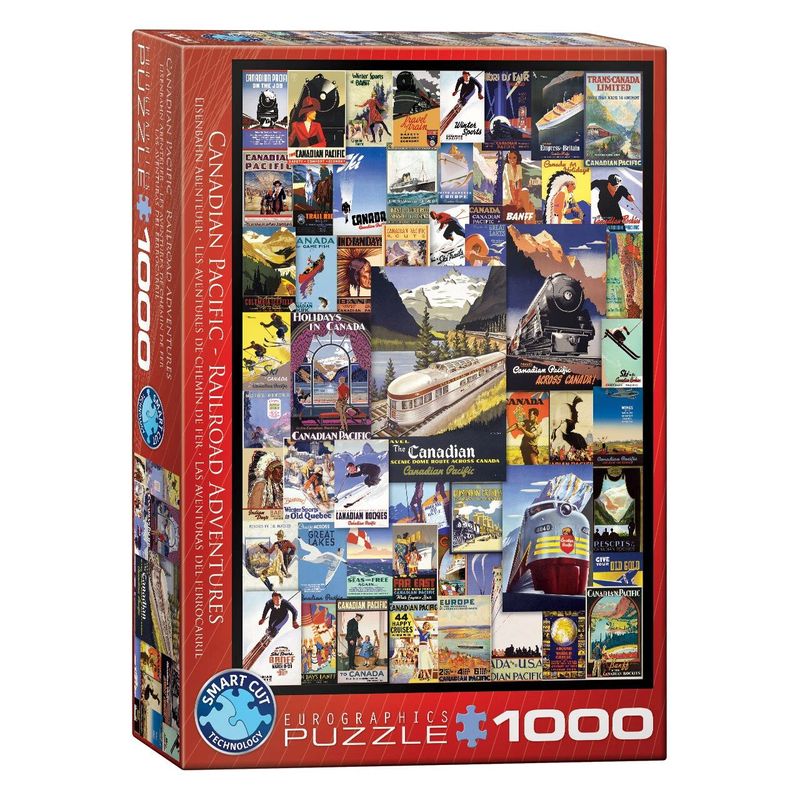 Jucarii, Copii si Bebe - Jucarii si jocuri - Jocuri si puzzle - Puzzle - Puzzle Eurographics - Canadian Pacific Rail - Poster Vintage, 1000 piese - Infinity.ro
