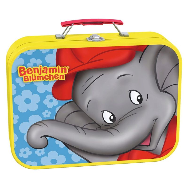 Jucarii, Copii si Bebe - Jucarii si jocuri - Jocuri si puzzle - Puzzle - Puzzle Schmidt - Benjamin, elefantul, 2x26 + 2x48 piese, cutie metalica - Infinity.ro