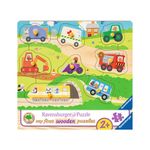 Jucarii, Copii si Bebe - Jucarii si jocuri - Jocuri si puzzle - Puzzle - Puzzle din lemn Ravensburger - Vehicule, 8 piese - Infinity.ro