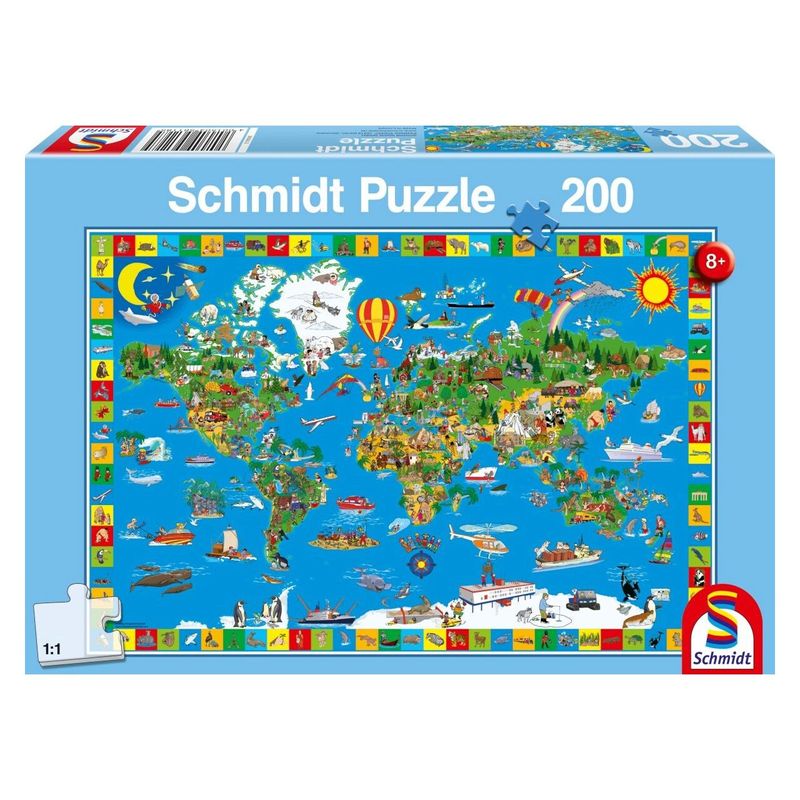 Jucarii, Copii si Bebe - Jucarii si jocuri - Jocuri si puzzle - Puzzle - Puzzle Schmidt - Lumea minunata, 200 piese - Infinity.ro
