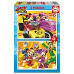 Jucarii, Copii si Bebe - Jucarii si jocuri - Jocuri si puzzle - Puzzle - Puzzle Educa - Mickey and the Roadster Racers, 2x48 piese - Infinity.ro