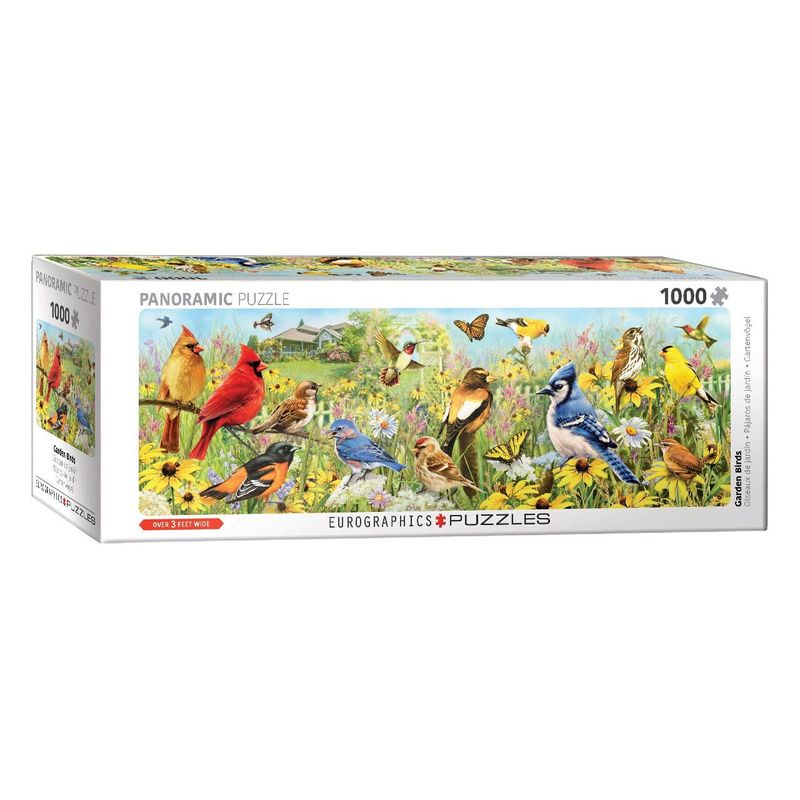 Jucarii, Copii si Bebe - Jucarii si jocuri - Jocuri si puzzle - Puzzle - Puzzle panoramic Eurographics - Garden Birds, 1000 piese - Infinity.ro