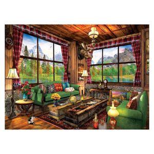Puzzle Eurographics - Dominic Davison: Cozy Cabin, 1000 piese
