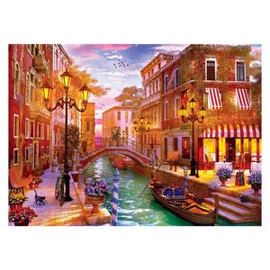 Puzzle Eurographics - Dominic Davison: Sunset over Venice, 1000 piese