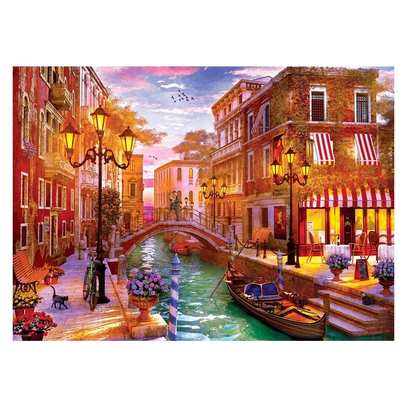 Jucarii, Copii si Bebe - Jucarii si jocuri - Jocuri si puzzle - Puzzle - Puzzle Eurographics - Dominic Davison: Sunset over Venice, 1000 piese - Infinity.ro