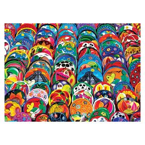 Puzzle Eurographics - Mexican Ceramic Plates, 1000 piese