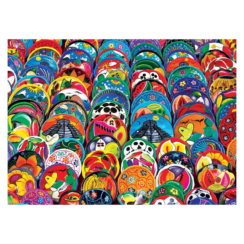 Jucarii, Copii si Bebe - Jucarii si jocuri - Jocuri si puzzle - Puzzle - Puzzle Eurographics - Mexican Ceramic Plates, 1000 piese - Infinity.ro