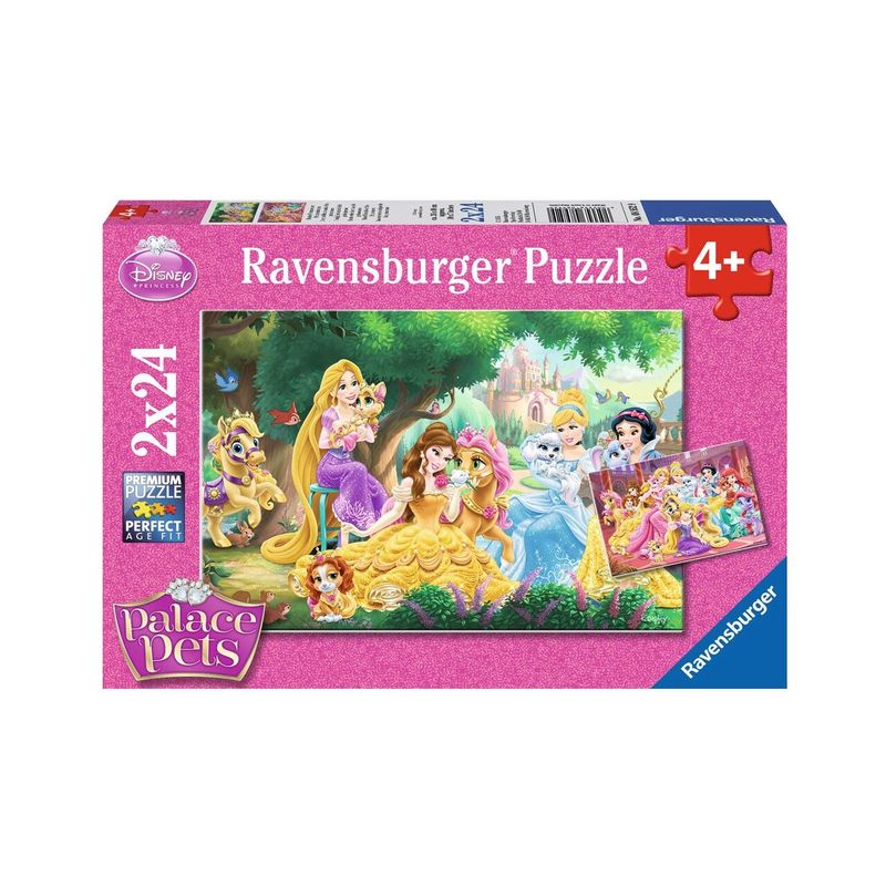 Jucarii, Copii si Bebe - Jucarii si jocuri - Jocuri si puzzle - Puzzle - Puzzle Ravensburger - Palace Pets, 2x24 piese - Infinity.ro