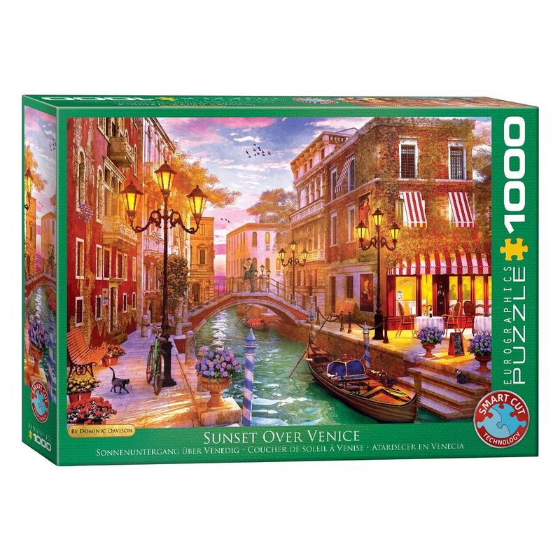 Jucarii, Copii si Bebe - Jucarii si jocuri - Jocuri si puzzle - Puzzle - Puzzle Eurographics - Dominic Davison: Sunset over Venice, 1000 piese - Infinity.ro