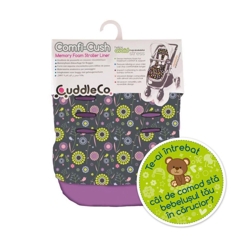 Jucarii, Copii si Bebe - Carucioare si articole de transport - Accesorii transport copii - Saltea carucior Comfi-Cush Blossom, 842636 - Infinity.ro