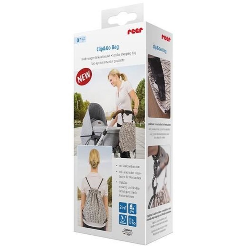 Jucarii, Copii si Bebe - Carucioare si articole de transport - Accesorii transport copii - Rucsac organizator pentru carucioare de bebelusi Reer Clip&Go Bag 84082 - Infinity.ro