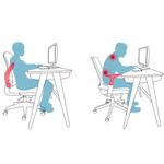 Casa si Gradina - Mobilier - Seturi de mobilier - Seturi mese si scaune - Scaun de birou, Quasar & Co.®, ergonomic, manere rabatabile, inaltime reglabila,suport lombar,mesh,49x50x89-97 cm, negru - Infinity.ro