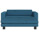 Petshop - Accesorii petshop - Culcusuri si custi - Culcusuri si saltele - Pat pentru caini cu extensie, albastru, 100x50x30 cm, catifea - Infinity.ro