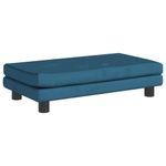 Petshop - Accesorii petshop - Culcusuri si custi - Culcusuri si saltele - Pat pentru caini cu extensie, albastru, 100x50x30 cm, catifea - Infinity.ro