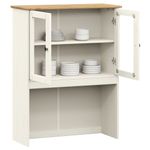 Casa si Gradina - Mobilier - Comode si corpuri - Comode - Dulap superior comoda „VIGO”, alb, 78x30x100 cm, lemn masiv pin - Infinity.ro