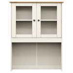 Casa si Gradina - Mobilier - Comode si corpuri - Comode - Dulap superior comoda „VIGO”, alb, 78x30x100 cm, lemn masiv pin - Infinity.ro