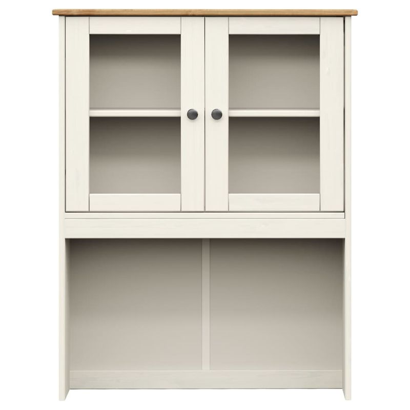 Casa si Gradina - Mobilier - Comode si corpuri - Comode - Dulap superior comoda „VIGO”, alb, 78x30x100 cm, lemn masiv pin - Infinity.ro