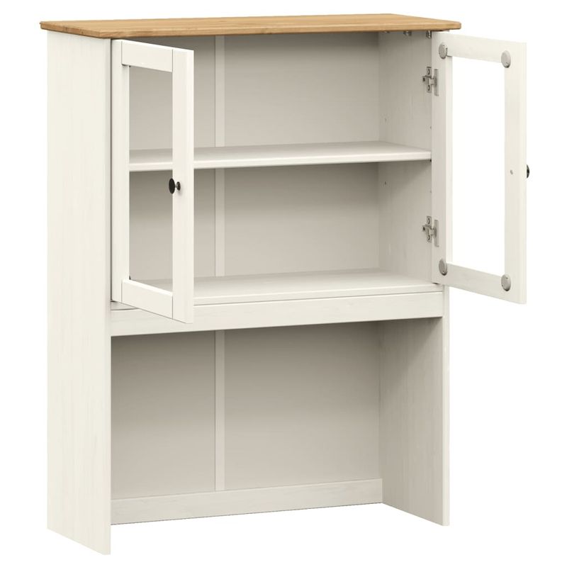 Casa si Gradina - Mobilier - Comode si corpuri - Comode - Dulap superior comoda „VIGO”, alb, 78x30x100 cm, lemn masiv pin - Infinity.ro
