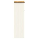 Casa si Gradina - Mobilier - Comode si corpuri - Comode - Dulap superior comoda „VIGO”, alb, 78x30x100 cm, lemn masiv pin - Infinity.ro