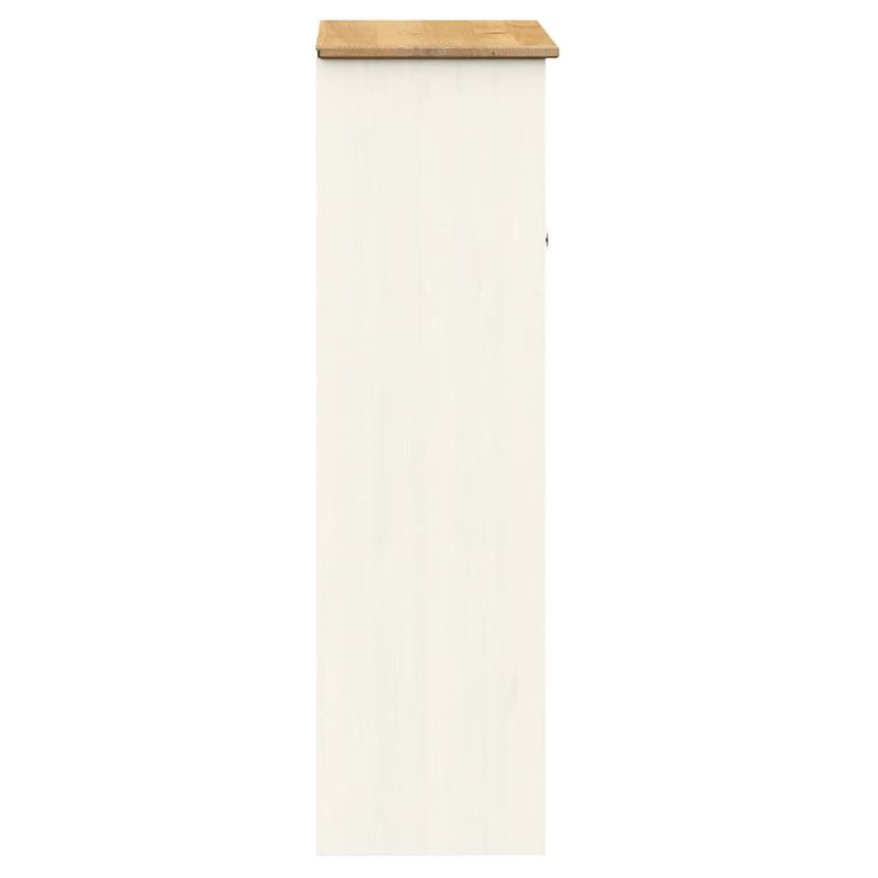 Casa si Gradina - Mobilier - Comode si corpuri - Comode - Dulap superior comoda „VIGO”, alb, 78x30x100 cm, lemn masiv pin - Infinity.ro
