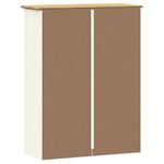 Casa si Gradina - Mobilier - Comode si corpuri - Comode - Dulap superior comoda „VIGO”, alb, 78x30x100 cm, lemn masiv pin - Infinity.ro