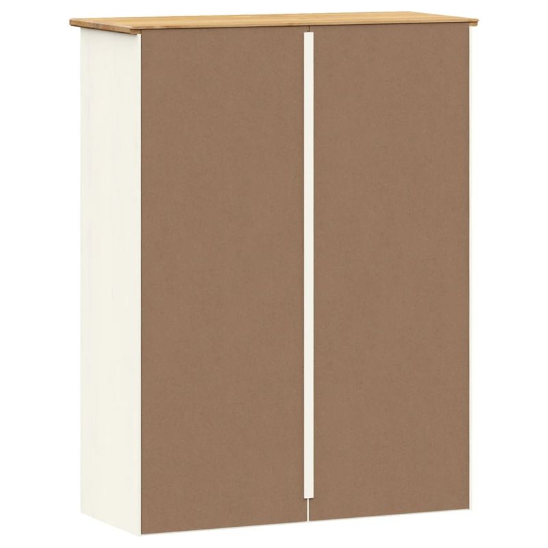 Casa si Gradina - Mobilier - Comode si corpuri - Comode - Dulap superior comoda „VIGO”, alb, 78x30x100 cm, lemn masiv pin - Infinity.ro