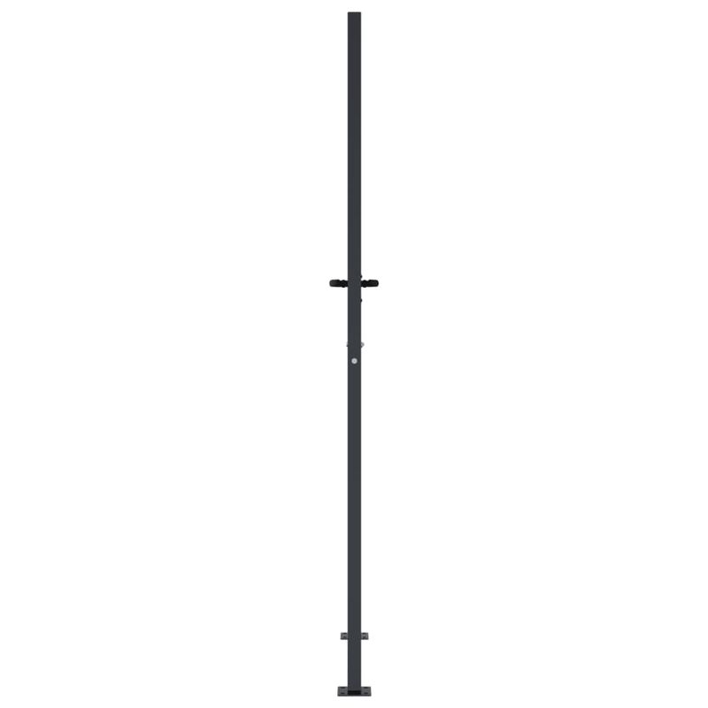 Casa si Gradina - Gradina si terasa - Garduri, panouri si accesorii - Poarta pentru gradina, antracit, 105x180 cm, otel, design copac - Infinity.ro