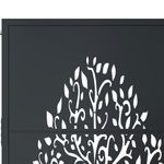 Casa si Gradina - Gradina si terasa - Garduri, panouri si accesorii - Poarta pentru gradina, antracit, 105x180 cm, otel, design copac - Infinity.ro
