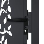 Casa si Gradina - Gradina si terasa - Garduri, panouri si accesorii - Poarta pentru gradina, antracit, 105x180 cm, otel, design copac - Infinity.ro