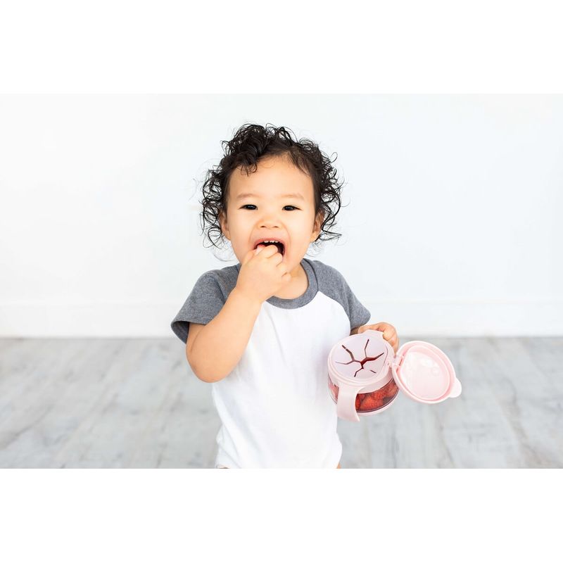 Jucarii, Copii si Bebe - Hrana si alaptare - Biberoane, suzete si accesorii hranire - Articole hranire bebelusi - Cana pentru gustare Ubbi roz deschis - Infinity.ro