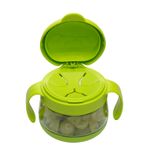 Jucarii, Copii si Bebe - Hrana si alaptare - Biberoane, suzete si accesorii hranire - Articole hranire bebelusi - Set cani pentru gustare Ubbi bleu si verde - Infinity.ro