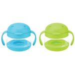 Jucarii, Copii si Bebe - Hrana si alaptare - Biberoane, suzete si accesorii hranire - Articole hranire bebelusi - Set cani pentru gustare Ubbi bleu si verde - Infinity.ro