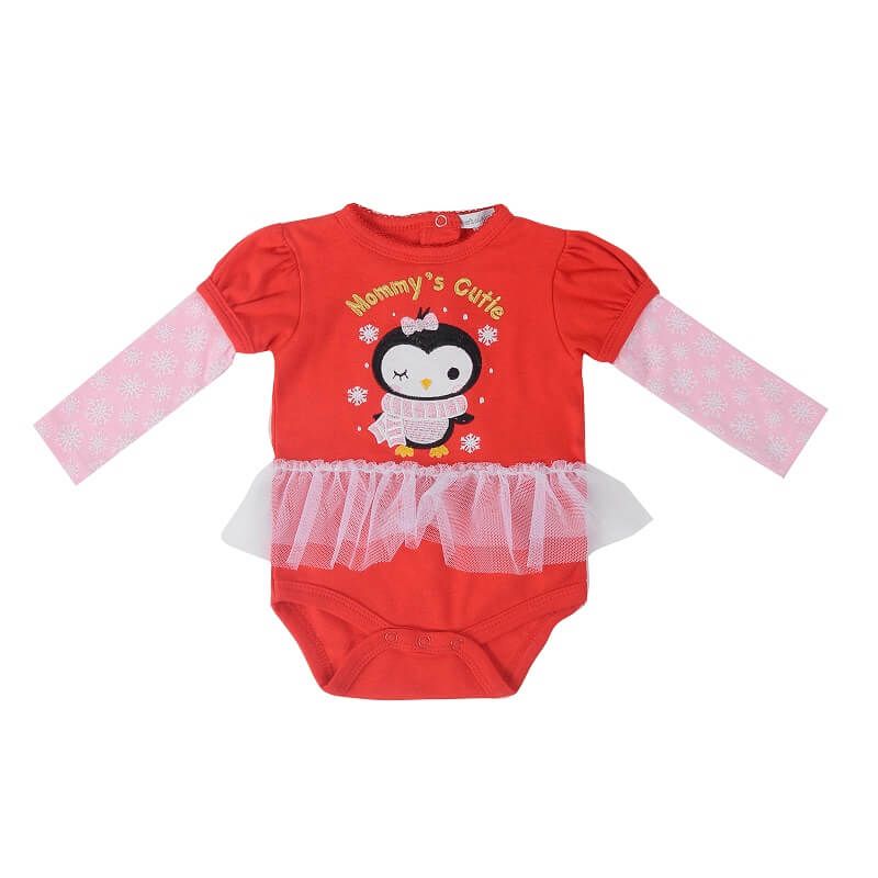 Fashion, accesorii si bijuterii - Copii - Imbracaminte copii - Treninguri si compleuri copii - Set cadou Craciun 3 piese pentru fetite - marimea 6-9 luni - Infinity.ro